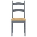 KRZESŁA STOŁOWE 2 SZT. SZARE 40X46X99CM DREWNO SOSNOWE