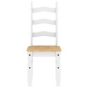 KRZESŁA STOŁOWE CORONA 2 SZT. BIAŁE 42X47X107CM SOSNOWE