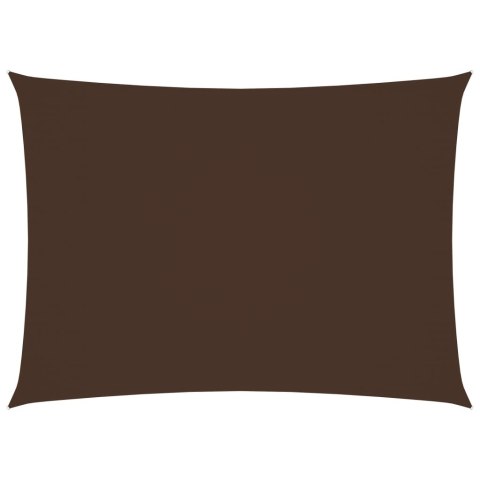 ŻAGIEL PRZECIWSŁONECZNY OGRODOWY WODOODPORNY MARKIZA TARAS PROSTOKĄT 2,5X3,5M BRĄZOWY
