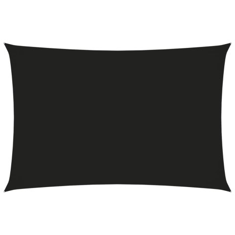 ŻAGIEL PRZECIWSŁONECZNY OGRODOWY WODOODPORNY MARKIZA TARAS PROSTOKĄT 3X5M CZARNY