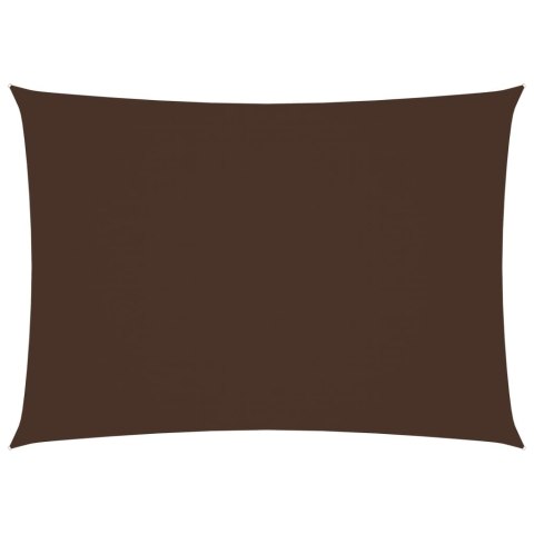 ŻAGIEL PRZECIWSŁONECZNY WODOODPORNY OGRODOWY MARKIZA TARAS 3,5X4,5M BRĄZOWY