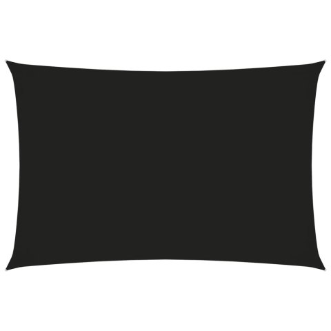 ŻAGIEL PRZECIWSŁONECZNY OGRODOWY WODOODPORNY MARKIZA TARAS PROSTOKĄT 2,5X5M CZARNY