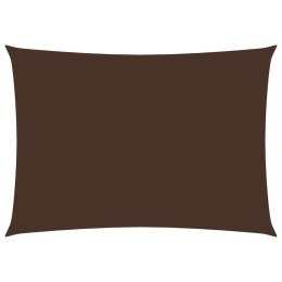 ŻAGIEL PRZECIWSŁONECZNY OGRODOWY WODOODPORNY MARKIZA TARAS PROSTOKĄT 3X4,5M BRĄZOWY
