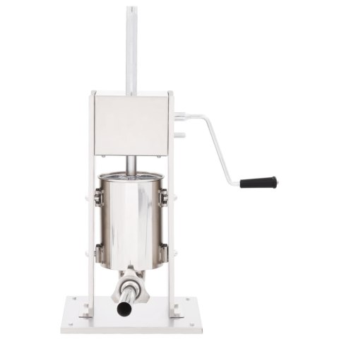 RĘCZNA NADZIEWARKA 3L DO KIEŁBAS STAL NIERDZEWNA 3 KOŃCÓWKI