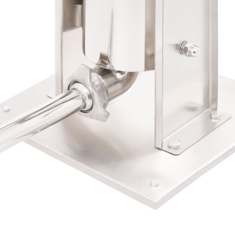 RĘCZNA NADZIEWARKA 3L DO KIEŁBAS STAL NIERDZEWNA 3 KOŃCÓWKI