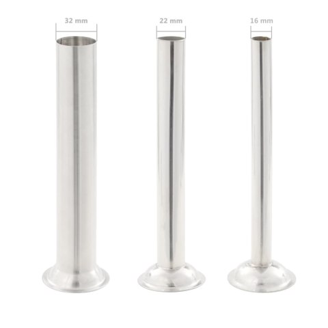 RĘCZNA NADZIEWARKA 3L DO KIEŁBAS STAL NIERDZEWNA 3 KOŃCÓWKI