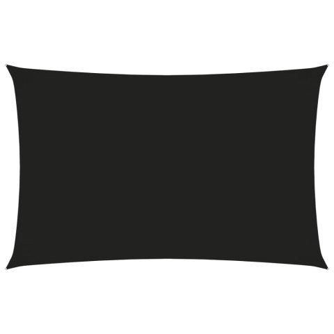 ŻAGIEL PRZECIWSŁONECZNY OGRODOWY WODOODPORNY MARKIZA TARAS PROSTOKĄT 3X6M CZARNY