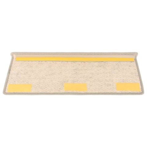 SAMOPRZYLEPNE NAKŁADKI NA SCHODY 15 SZT. 65X21X4CM SREBRNE