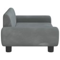 SOFA DLA DZIECI CIEMNOSZARA 70X45X33CM AKSAMIT