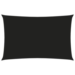 ŻAGIEL PRZECIWSŁONECZNY OGRODOWY WODOODPORNY MARKIZA TARAS PROSTOKĄT 4X7M CZARNY