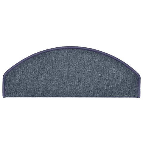 NAKŁADKI NA SCHODY 15 SZT. CIEMNOSZARO-NIEBIESKIE 65X24X4CM