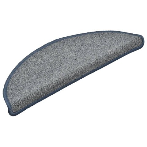 NAKŁADKI NA SCHODY 15 SZT. JASNOSZARO-NIEBIESKIE 56X17X3CM