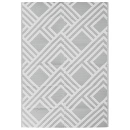 DYWAN NA ZEWNĄTRZ SZARY 160X230CM PP