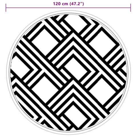 DYWAN NA ZEWNĄTRZ SZARY Ø120CM PP