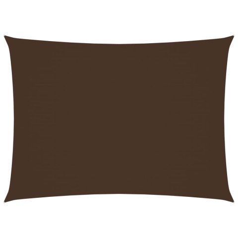 ŻAGIEL PRZECIWSŁONECZNY OGRODOWY WODOODPORNY MARKIZA TARAS PROSTOKĄT 4X5M BRĄZOWY