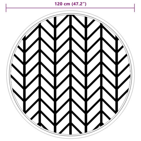 DYWAN NA ZEWNĄTRZ SZARY Ø120CM PP