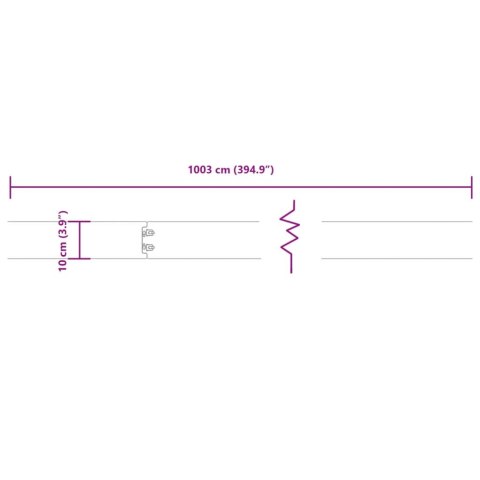 OBRZEŻA TRAWNIKOWE 10 SZT. 10X103CM GIĘTKIE STAL CORTEN