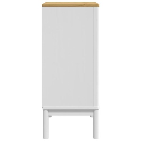 KOMODA FLORO BIAŁA LITE DREWNO SOSNOWE