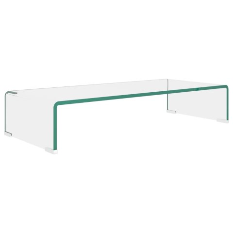 PODSTAWKA POD MONITOR TELEWIZOR SZKLANA 70X30X13CM