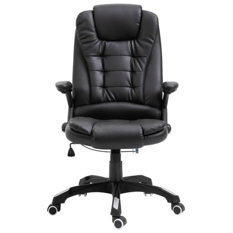 KRZESŁO BIUROWE CZARNE SZTUCZNA SKÓRA