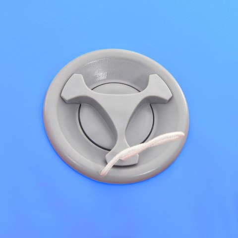 DMUCHANY WAŁEK GIMNASTYCZNY Z POMPKĄ 120X75CM PVC NIEBIESKI