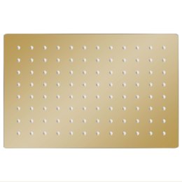 DESZCZOWNICA ZE STALI NIERDZEWNEJ 30X20CM PROSTOKĄTNA ZŁOTA