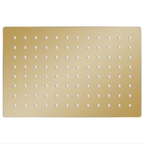 DESZCZOWNICA ZE STALI NIERDZEWNEJ 30X20CM PROSTOKĄTNA ZŁOTA