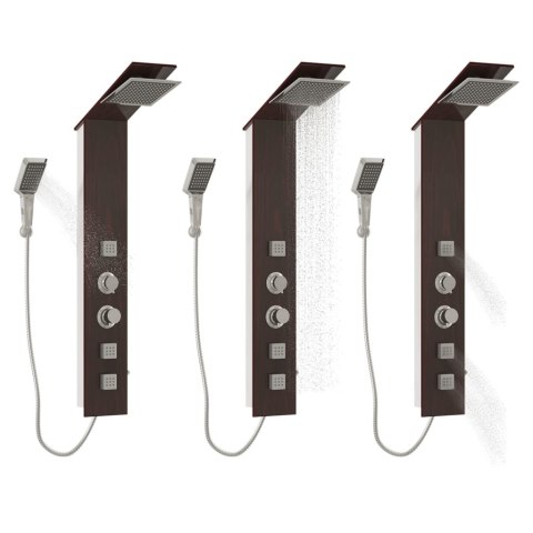 PANEL PRYSZNICOWY SZKLANY BRĄZOWY