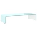 PODSTAWKA POD MONITOR TV ZIELONE SZKŁO 60X25X11CM