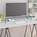PODSTAWKA POD MONITOR TELEWIZOR SZKLANA 80X30X13CM