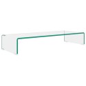 PODSTAWKA POD MONITOR TELEWIZOR SZKLANA 80X30X13CM