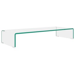 PODSTAWKA POD MONITOR TELEWIZOR SZKLANA 80X30X13CM