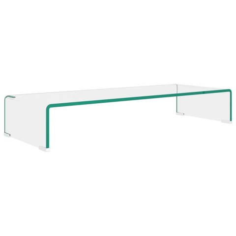 PODSTAWKA POD MONITOR TELEWIZOR SZKLANA 80X30X13CM
