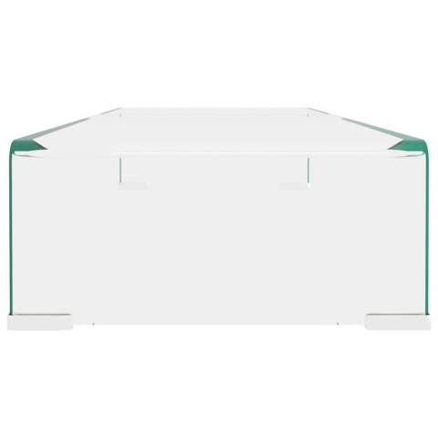 PODSTAWKA POD MONITOR TELEWIZOR SZKLANA 80X30X13CM