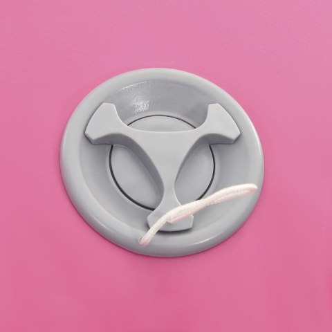 DMUCHANY WAŁEK GIMNASTYCZNY Z POMPKĄ 100X60CM PVC RÓŻOWY