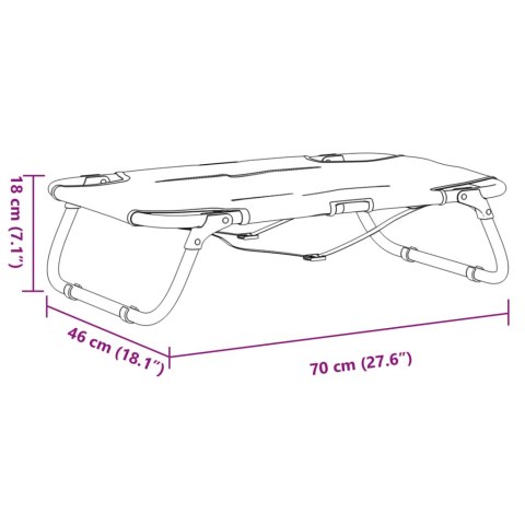 LEGOWISKO DLA PSA DO 11KG ŁÓŻKO POLOWE SKŁADANE TKANINA OXFORD I STAL