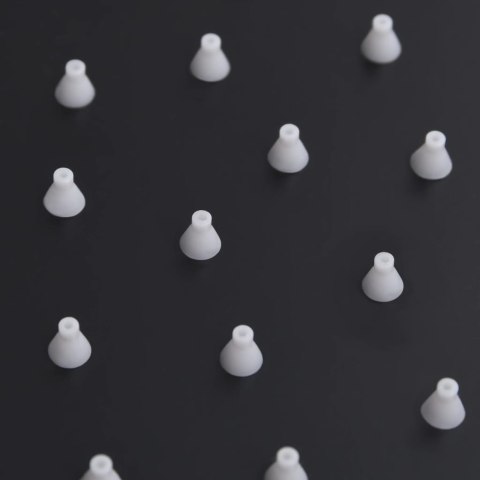 SŁUCHAWKA PRYSZNICOWA ZE STALI 30X20CM PROSTOKĄTNA CZARNA