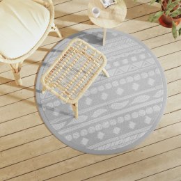 DYWAN NA ZEWNĄTRZ SZARY Ø120CM PP