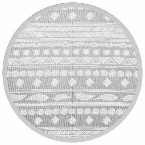DYWAN NA ZEWNĄTRZ SZARY Ø120CM PP