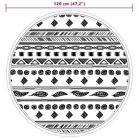 DYWAN NA ZEWNĄTRZ SZARY Ø120CM PP