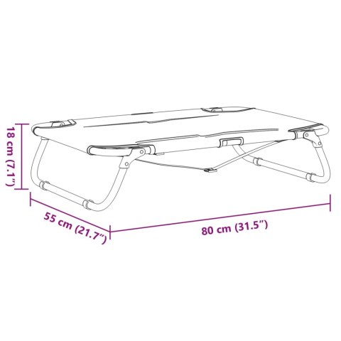 LEGOWISKO DLA PSA ŁÓŻKO POLOWE TKANINA OXFORD I STAL