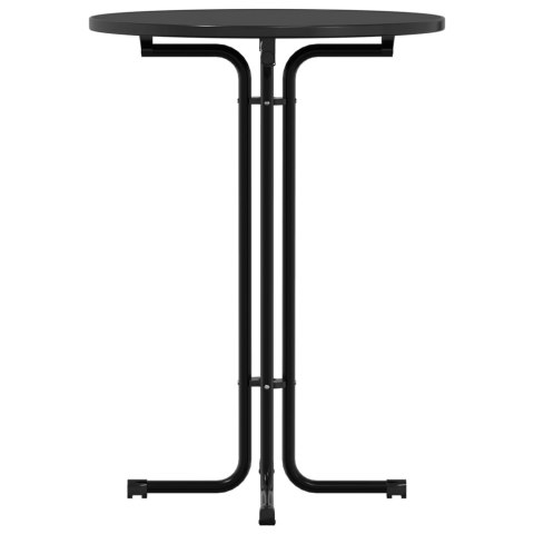 STÓŁ JADALNIANY CZARNY Ø80X110CM