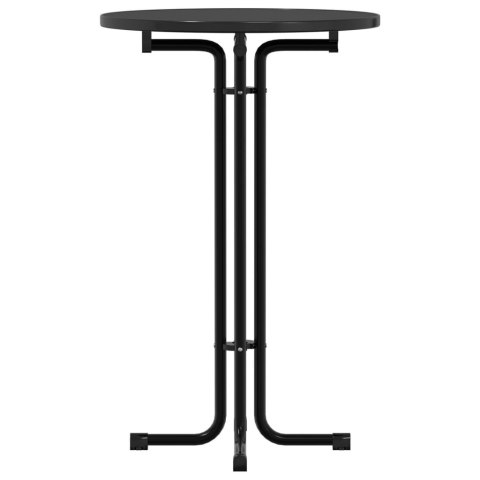 STÓŁ JADALNIANY CZARNY Ø70X110CM