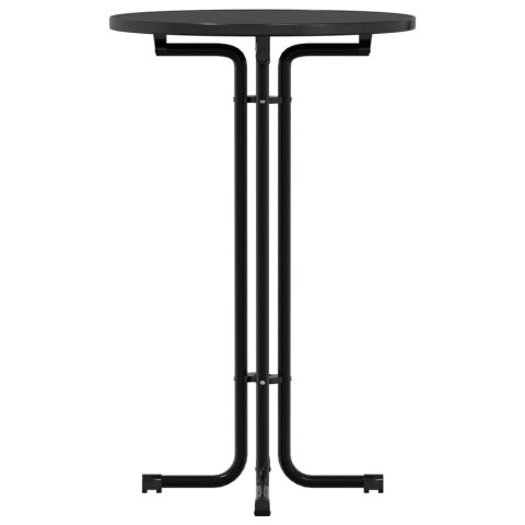 STÓŁ JADALNIANY CZARNY Ø70X110CM