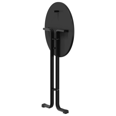 STÓŁ JADALNIANY CZARNY Ø70X110CM