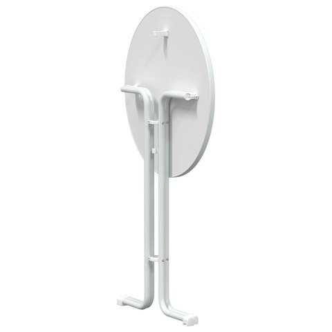 STÓŁ JADALNIANY BIAŁY Ø80X110CM