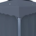 ALTANA Z ZASŁONAMI I SZNUREM LAMPEK LED 4X3M ANTRACYTOWA