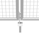 BRAMA OGRODOWA GALWANIZOWANA STAL 415X200CM SREBRNA