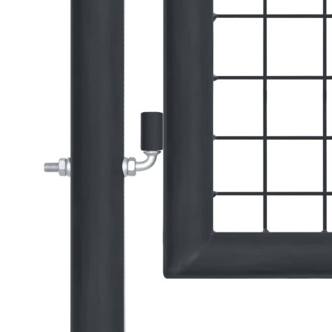 FURTKA OGRODOWA Z SIATKI GALWANIZOWANA STAL 100X200CM SZARA