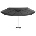 PARASOL OGRODOWY NA SŁUPKU ALUMINIOWYM 500CM ANTRACYTOWY